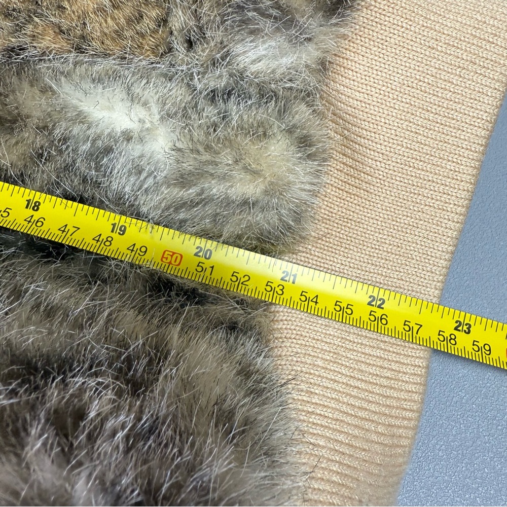 St. John Animal Print Faux Fur Bomber Jacket - Picture 14 of 16